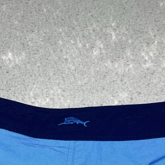 Tommy Bahama Swim Trunks Mens Large Blue Pockets Drawstring 5.5 Inseam No Liner - Picture 8 of 10